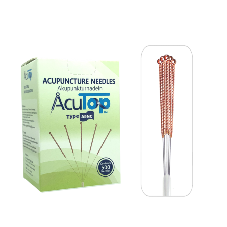 AcuTop® Akupunkturnadeln A5NC, Kupfergriff, unbeschichtet, 500 Stk. 