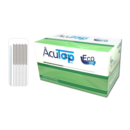 AcuTop® Akupunkturnadeln Typ Eco 10K, Stahlgriff, beschichtet, 1000 Stk. 0.30 x 40 [mm]